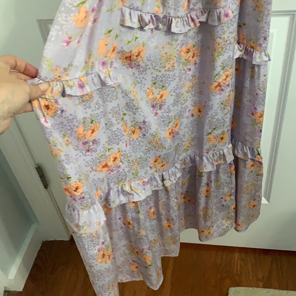 NWT Rebecca Taylor Silk, Floral Tiered Maxi Dress - Picture 4 of 14